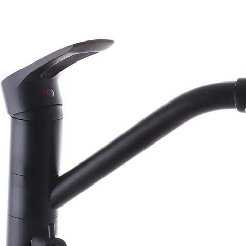 Змішувач для кухні Haiba HANSBERG 021 з виходом для питної води (чорний) (HB3915 - фото