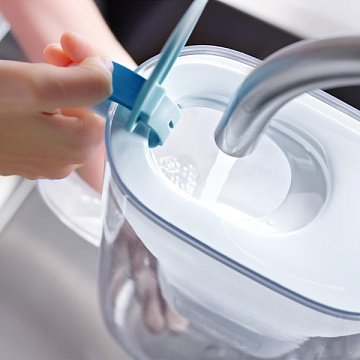 Фильтр-кувшин Brita Style eco LED MXPro 2.4л (1.4л очищенной воды) powder blue 1055745 - фото