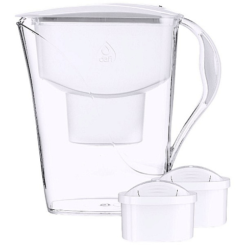 Фильтр-кувшин Dafi Luna Unimax Белый 3,3/1,5л (кувшин + 2 картриджа) - фото