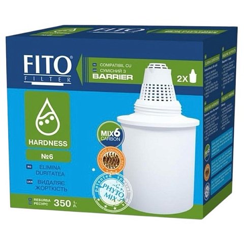 Картридж для фільтра-глечика Fito Filter Бар'єр Жорсткість №6 (упаковка 2 шт.) - фото