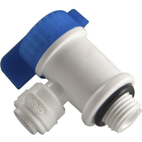 Кран для бака BV-104-EZ G1/4'' НР - трубка 6мм - фото