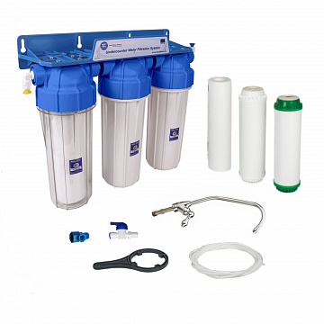 Проточний фільтр питної води Aquafilter FP3-K1N під кухонну мийку з краном питної води - фото