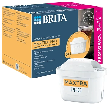 Сменный картридж для фильтра Brita Maxtra PRO Hard Water Expert (Limescale) для жесткой воды (4 шт) - фото