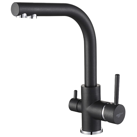 Змішувач для кухні Aquasanita Akvaduo 2663 - 601 Metallic - фото