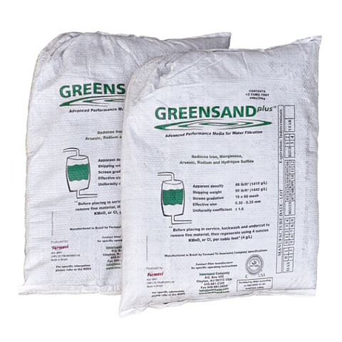 Загрузка для видалення заліза та марганцю Inversand Greensand Plus 20 кг - фото