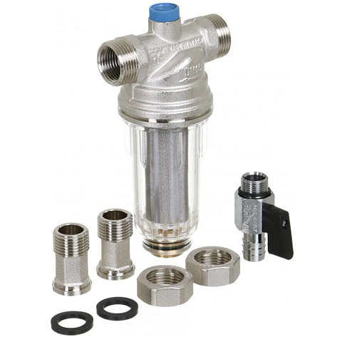 Промивний фільтр Tiemme 3135SM Ø3/4'' 100мкм 65°C 16bar (очищення від механічних домішок) - фото