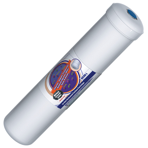 Вугільний постфільтр Aquafilter AICRO-L-AQ 12'' (різьба G1/4'') для систем зворотного осмосу - фото