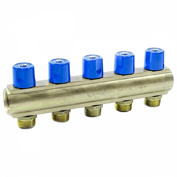 Колектор з вентилями Bianchi 235E06050D 1''x3/4'' з 5 виходами - фото