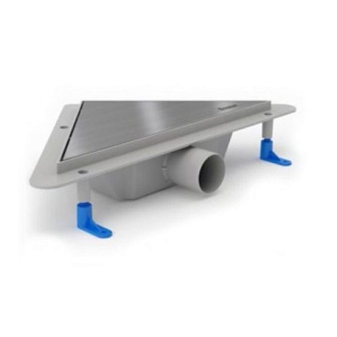 Кутовий душовий трап з сухим затвором Styron STY-KF Classic Bright - фото