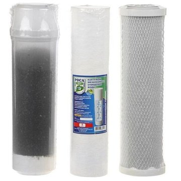 Комплект картриджів РОСА ТРІО 574 для м'якої води - фото