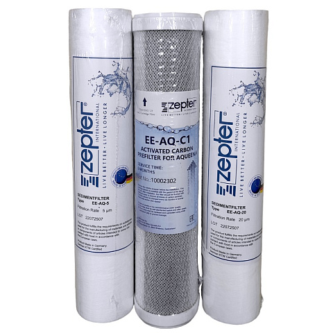 Набор картриджей Zepter Aqueena COB-AQ6 (6 месяцев) (EE-AQ-20, EE-AQ-C1, EE-AQ-5) - фото