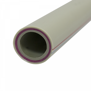 Полипропиленовая труба армированная стекловолокном KAS PP-R PN20 d40 1м (9606040) - фото