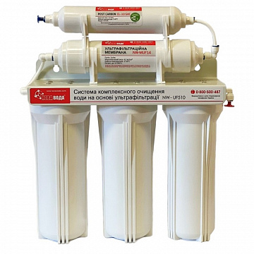 Проточний фільтр питної води НОВА ВОДА NW-UF510 капілярною мембраною - фото