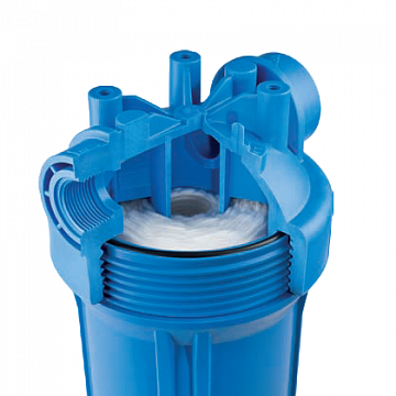 Фильтр-колба Atlas Filtri DP BIG AB (голубая) Ø1''IN (пластик) 20'' 45°C 8,3 bar KIT ZA1800712 - фото