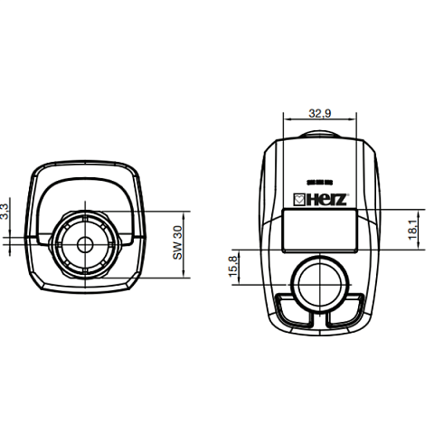 Електронна термостатична головка M28 Herz ETK (1825010) - фото