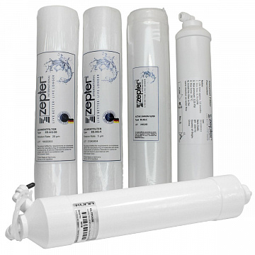 Набір картриджів Zepter Aqueena COB-AQ12М (12 місяців) з мембраною 100GPD (EE-AQ-20, EE-AQ-C, EE-AQ-5, WT-100-75, EE-AQ-100) - фото
