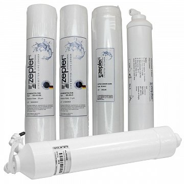 Набор картриджей Zepter Aqueena COB-AQ12М  (12 месяцев) с мембраной 100GPD (EE-AQ-20, EE-AQ-C, EE-AQ-5, WT-100-75, EE-AQ-100) - фото