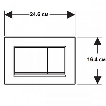 Смывная клавиша (панель) Geberit Sigma 30 хром матовий (115.883.KN.1) - фото