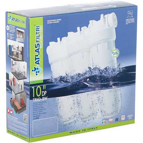 Фильтр для воды магистральный Atlas Filtri DP TRIO 10 1/2'' -OT-TS KIT ZA3300680 - фото