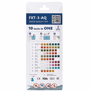 Тест для визначення якості води FXT-3-AQ Aquafilter - фото
