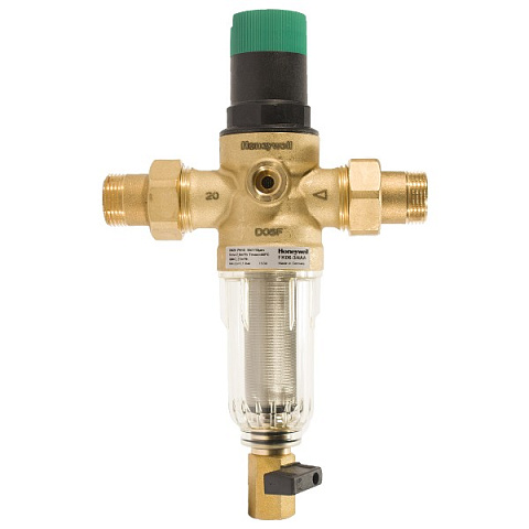 Промивний фільтр з редуктором Resideo (Honeywell) FK06-3/4AA DN20 100мкм 40°C 16bar (очищення від механічних домішок) - фото