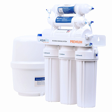 Фильтр обратного осмоса Aqualite Premium 6-50 с мембраной Filmtec 50GPD и минерализатором (AQP6-50) - фото