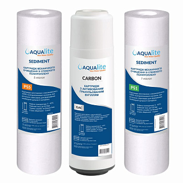 Набір картриджів Aqualite Standard  для фільтрів зворотного осмосу - фото