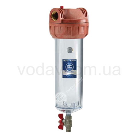 Магистральный фильтр для горячей воды Aquafilter F10NN2PC-V_R 3/4'' - фото