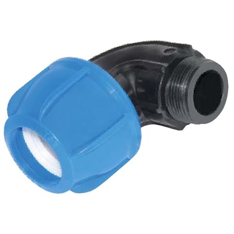 Коліно 90° із зовнішньою різьбою Supra d32x3/4''ЗР - фото