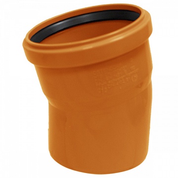 Відвід (коліно) Ostendorf ПВХ d110 кут 30° (220210) - фото