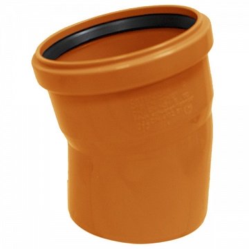 Отвод (колено) Ostendorf ПВХ d110 угол 30° (220210) - фото