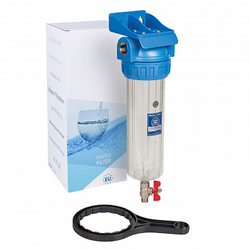 Промивний магістральний фільтр Aquafilter FHPR34-3V_R G3/4'' (латунь) 10'' 45°C 6bar (без картриджа) - фото