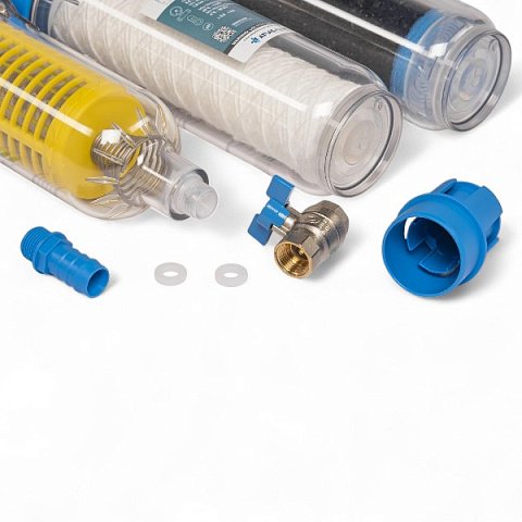 Фільтр Atlas HYDRA RAINMASTER TRIO Ø3/4'' + картриджі RAH, LA, FA 45°C 8bar RA6095224 - фото