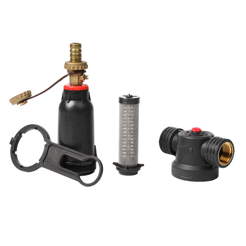 Самопромивний фільтр Ecosoft PA-R 3/4'' 80°C 8bar з картриджем 250мкр з нержавіючої сталі FFNN2P1502 - фото