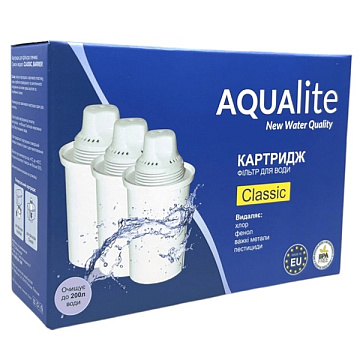 Картридж AQUALITE CLASSIC (для фільтрів Barrier, Brita Classic, Ecosoft, Наша вода) (3шт) - фото