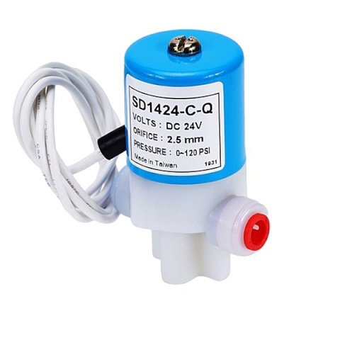 Клапан соленоїдний (електромагнітний) KP-SD1424-C-Q 24VDC 3,0л/хв 0-8,3bar 1/4''QC - фото
