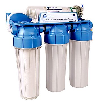 Проточный фильтр питьевой воды Aquafilter FP3-HJ-K1N с капиллярной мембраной под кухонную мойку с краном питьевой воды - фото