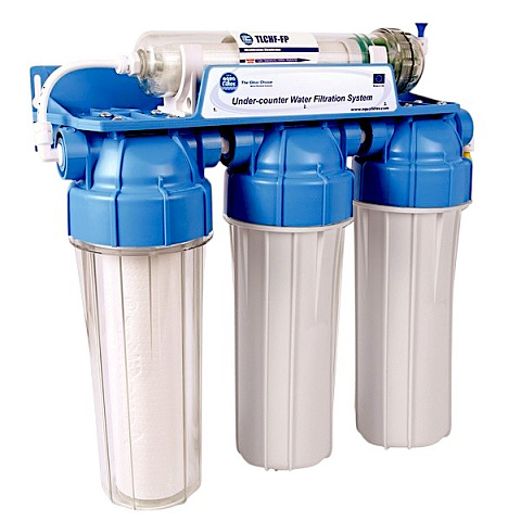 Проточний фільтр питної води Aquafilter FP3-HJ-K1N з капілярною мембраною під кухонну мийку з краном питної води - фото