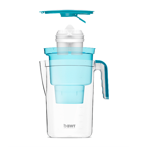 Фильтр-кувшин BWT Vida electronic 2.4/1.4л (голубой) с картриджем BWT Duomax - фото