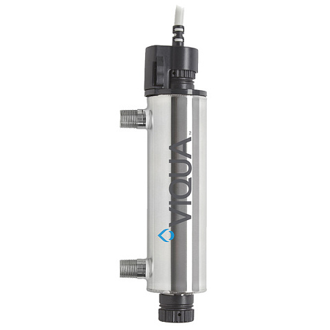 УФ установка для обеззараживания воды VIQUA TAP VT1/2 13Вт G1/2'' 0.2-0.4 м3/час 40°C 8bar (ультрафиолетовая лампа) - фото