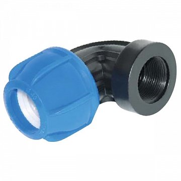 Колено 90° с внутренней резьбой Supra d25x1/2''ВР - фото