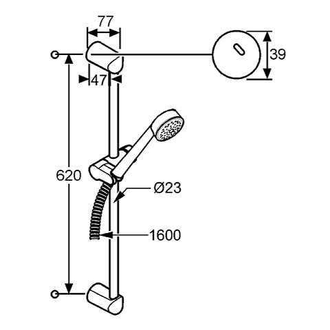 Душевой гарнитур Kludi Zenta 6063005-00 - фото
