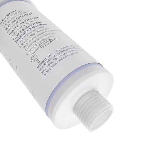 Фільтр від накипу для пральних машин FitAqua AWF-WSM G3/4'' 35°C 5bar (з кристалами поліфосфату) - фото