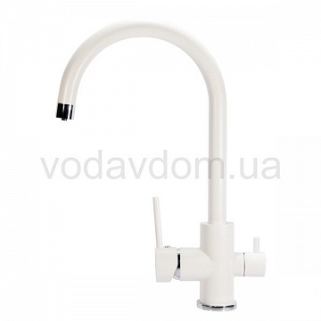 Кухонний змішувач Aquasanita Sabiaduo 2963 - 710 Alba (трьохпозиційний) - фото