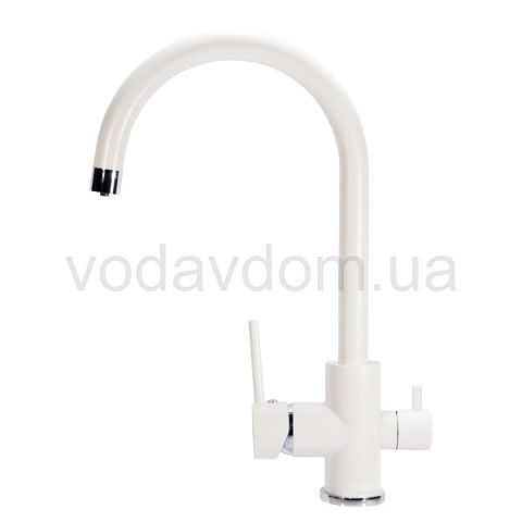 Кухонний змішувач Aquasanita Sabiaduo 2963 - 710 Alba (трьохпозиційний) - фото