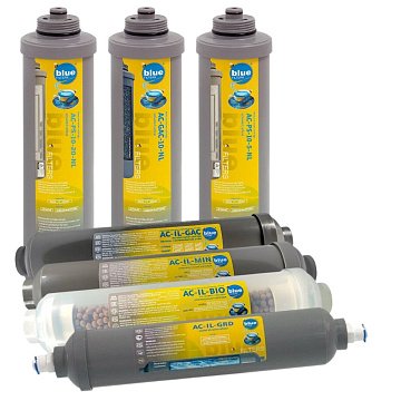 Набор картриджей Bluefilters New Line RO-8 для обратного осмоса - фото