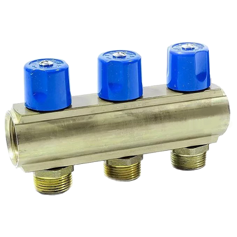 Колектор з вентилями Bianchi 233E06050D 1''x3/4'' з 3 виходами - фото