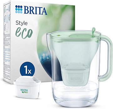 Фильтр-кувшин Brita Style eco LED MXPro 2.4л (1.4л очищенной воды) powder green - фото