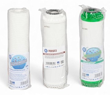 Проточный фильтр питьевой воды Aquafilter FP3-K1N под кухонную мойку с краном питьевой воды - фото