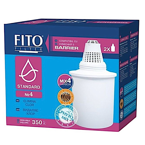 Картридж для фільтра-глечика Fito Filter Бар`єр Стандарт №4 (упаковка 2 шт.) - фото